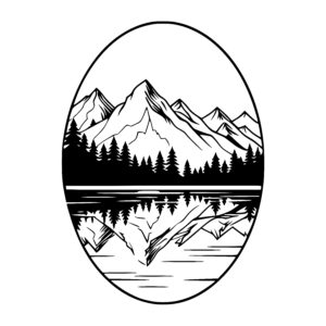 Mountain Reflections in Water