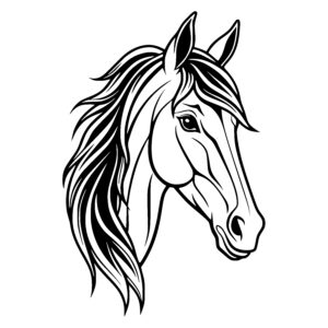 Alert Horse Head