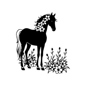Floral Horse Harmony