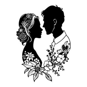 Floral Love Silhouette