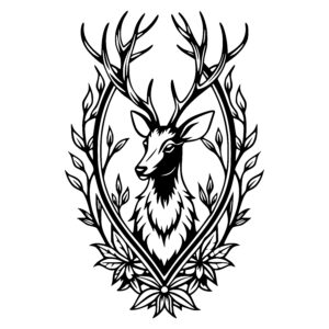 Deer in Natures Frame