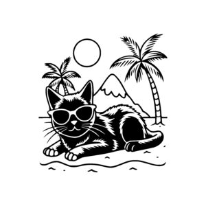 Sunglasses Beach Cat
