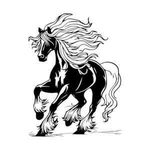 Dynamic Galloping Horse