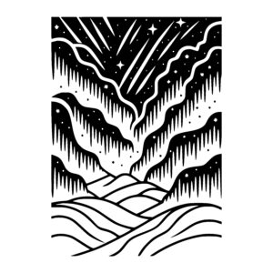 Wavy Hills and Stars