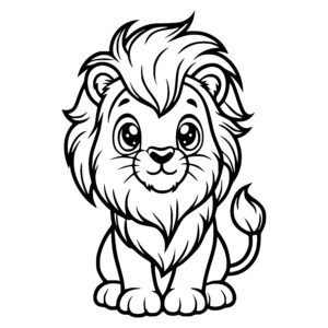 Charming Friendly Lion