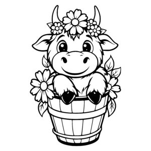 Joyful Barrel Cow