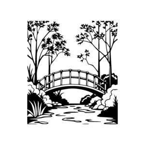 Serene Stream Crossing