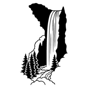 Cascading Waterfall View