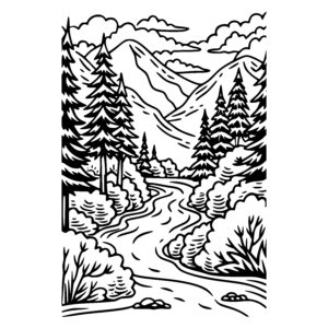 Tranquil Mountain River