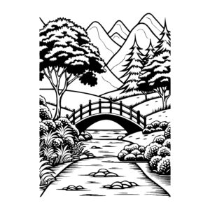 Tranquil Stream Crossing