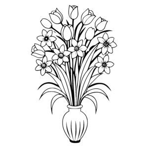 Tulips and Daffodils Display