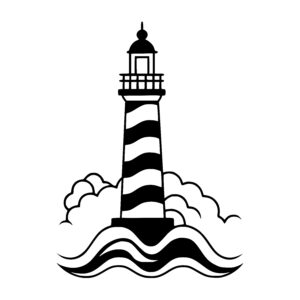 Lighthouse above Waves