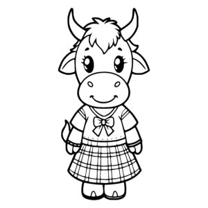 Stylish Smiling Cow