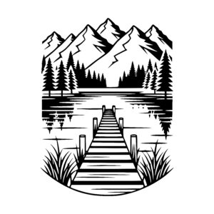 Serene Lake Dock