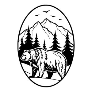 Wilderness Bear Scene