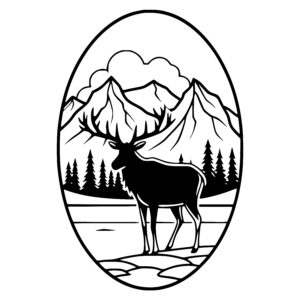 Stately Deer in Nature