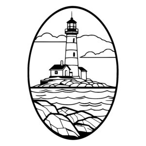Rocky Shore Lighthouse
