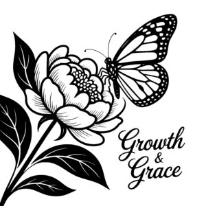 Peony and Butterfly Harmony