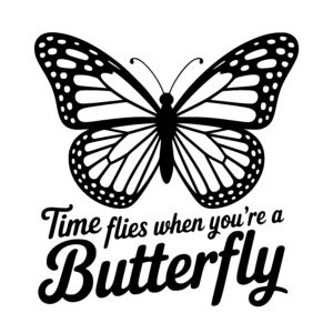 Time Flies Butterfly