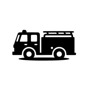 Fire Truck Silhouette