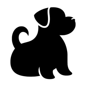 Playful Pup Outline