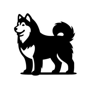 Confident Canine Silhouette