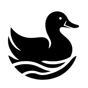 Beak Duck Silhoutte