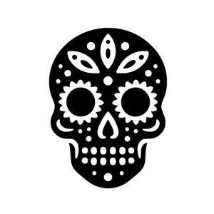Floral Patterned Skull