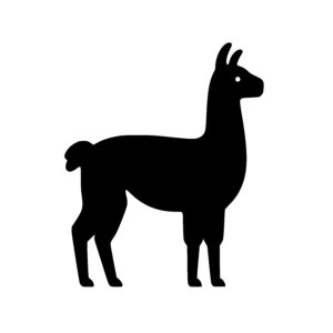 Llama Silhouette Stand