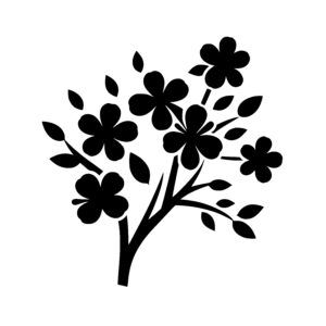 Flowering Plant Silhouette