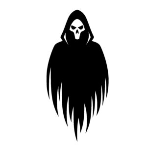 Ghostly Cloaked Figure