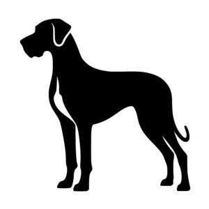 Majestic Great Dane Silhouette