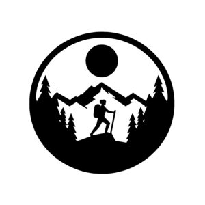 Hiker Journey through Peaks