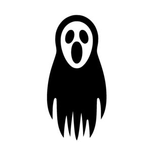 Frightened Ghost Figure