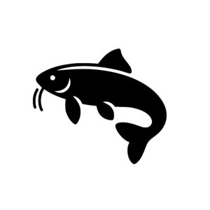 Whiskered Catfish Silhouette