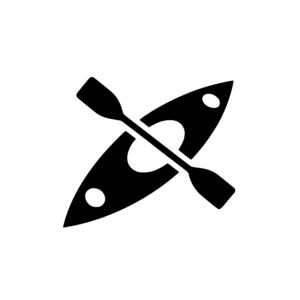 Crossed Paddles Silhouette