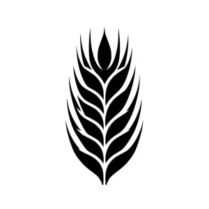 Wheat Spike Silhouette