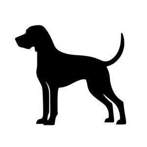 Proud Dog Silhouette