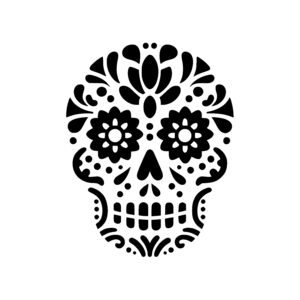 Floral Pattern Skull