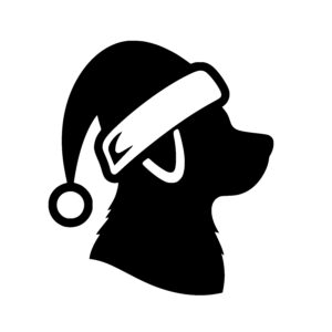 Santa Hat Dog Alert