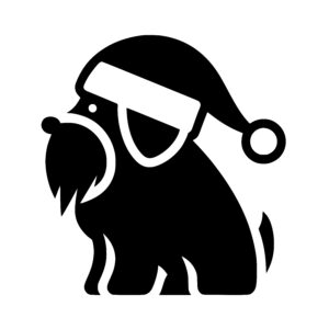 Festive Santa Dog