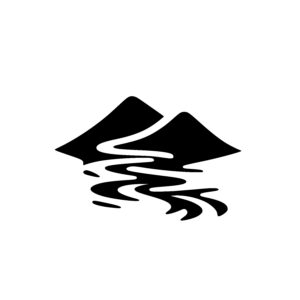 Curved River Mountain Stream