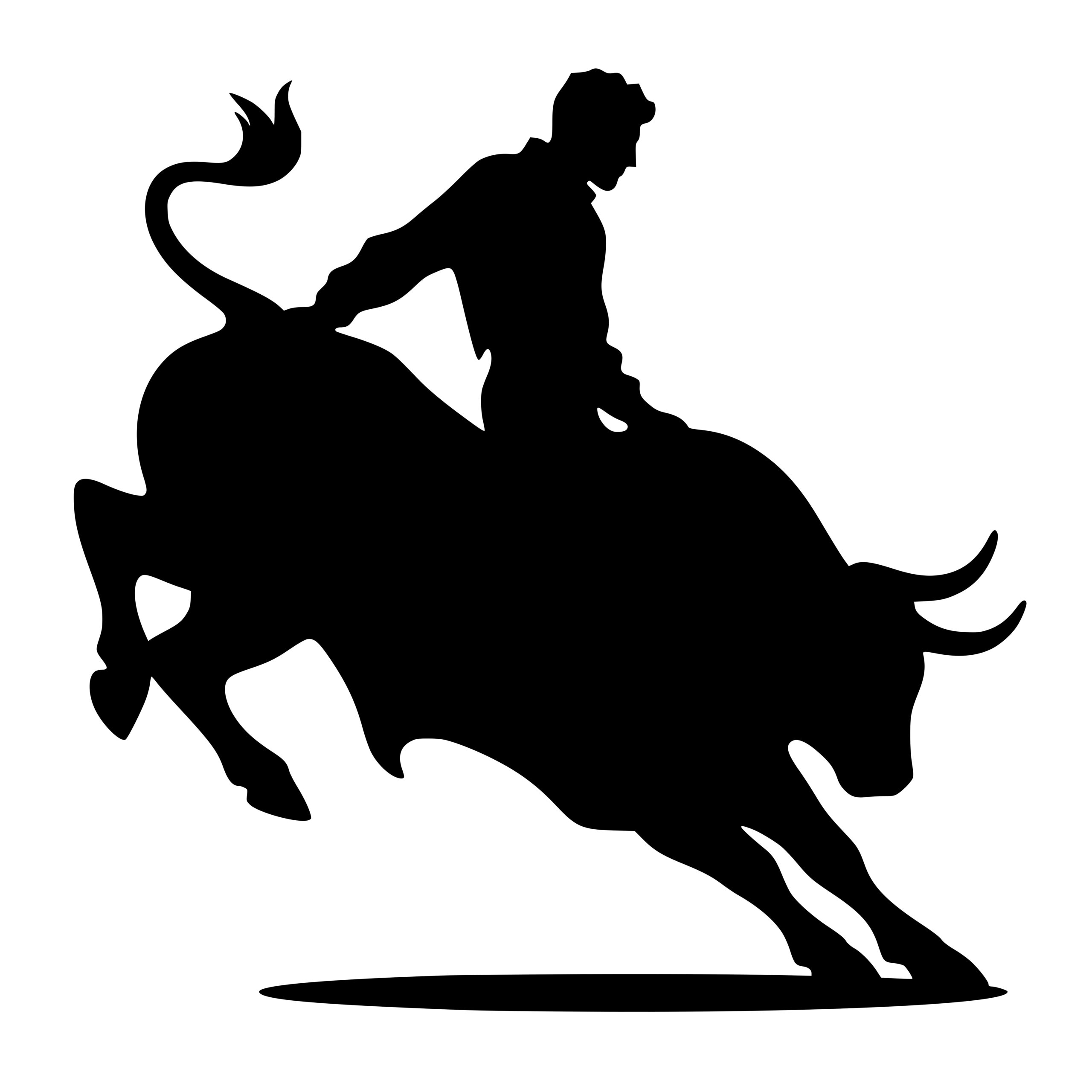 Bull Riding Design SVG for Cricut, Silhouette & Laser Machines