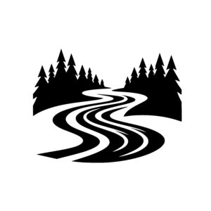 Curving River Forest