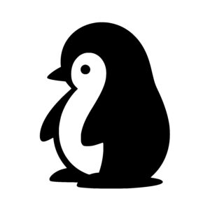 Abstract Penguin Shape