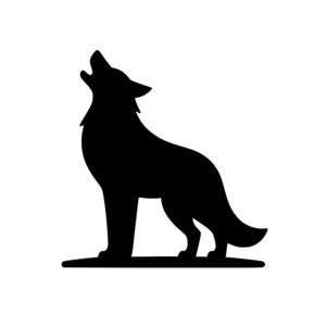 Vigilant Wolf Silhouette