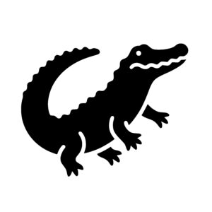 Resting Crocodile View