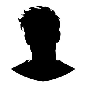 Tousled Male Silhouette