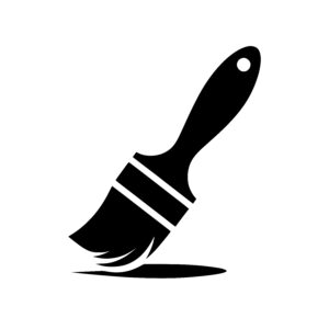 Paint Brush Silhouette