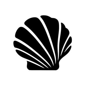 Scallop Seashell Silhouette